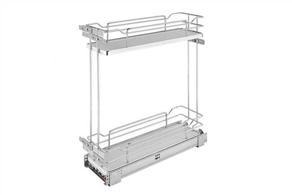 Tiered Base Organizers for 9" Full Access Cabinets w/Soft-Close - Gray