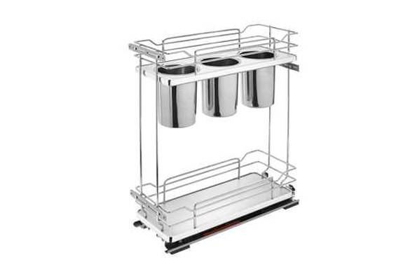 3-Bin Base Cabinet Organizer with Soft-Close