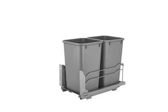 Double 27 Quart UnderMount Waste Container