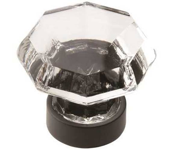 BP55268-CBBR Traditional Classics 1-5/16" Knob - Clear/Black Bronze