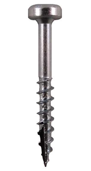 Quickscrews 5585ZP 7 x 1-1/8" FF Square Drive Type#17 1000/PK