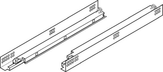 568.6860B01 27'' Heavy-Duty Full-Extension Tandem + Blumotion