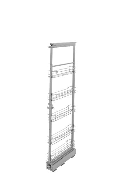 14-1/2" Soft-Close Chrome Pullout Pantry