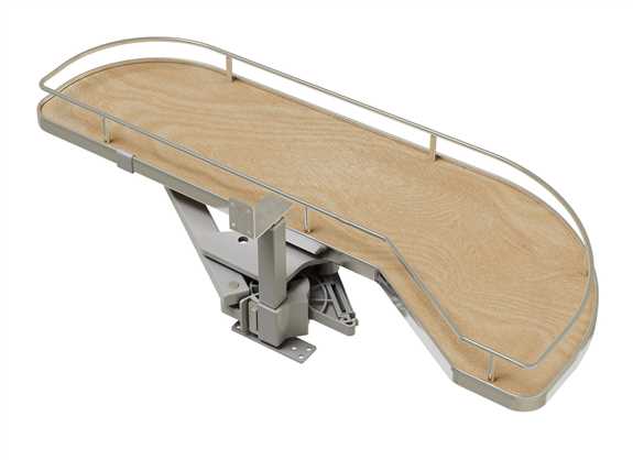 Blind Left/Right Door Single Maple with Chrome Railing 12"