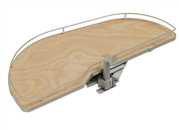 Blind Right/Left Door Single Maple with Chrome Rail 18"