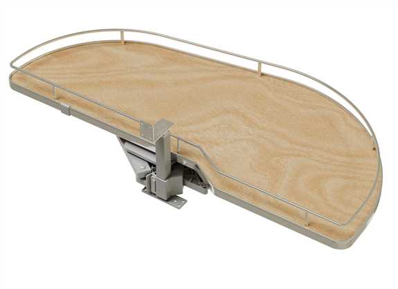 Blind Left/Right Door Single Maple with Chrome Rail 18"