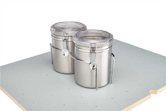 Canister system for Drawer Peg Board