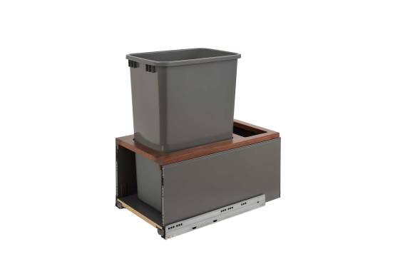 Single 50 Qt. LEGRABOX Bottom Mount Pullout Waste Container w/Soft-Close