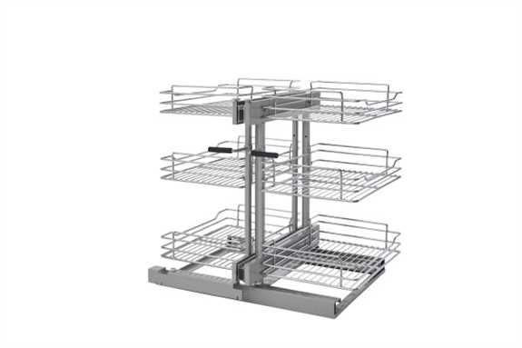 Pullout Soft -Close Wire Pull-Slide-Pull 15'' Cabinet Opening