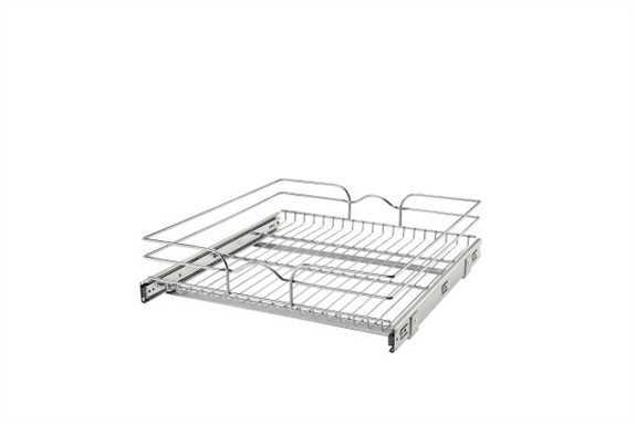 21" Base Cabinet Pullout Single Wire Basket