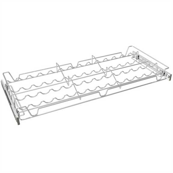 Chrome 30" Pull-Out Spice Rack for 14'' Closet