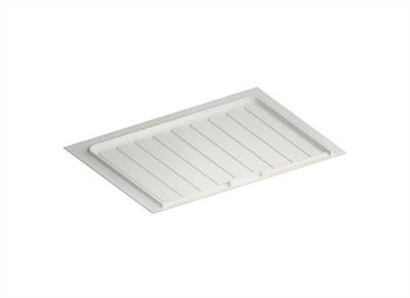 White Rigid Vanity Sink Base Drip Tray 27" - 30"