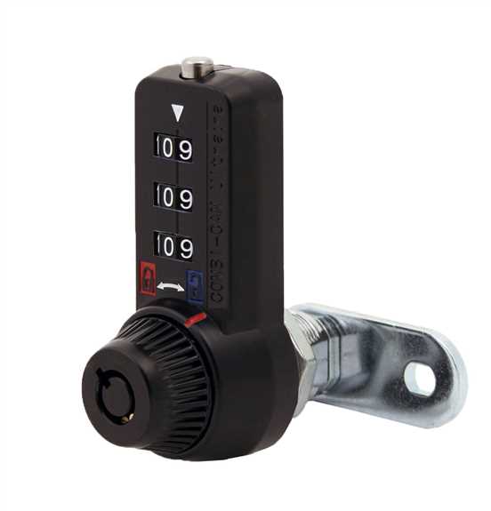 7440S-BLK-KA168 5/8" Combi-Cam Lock Black