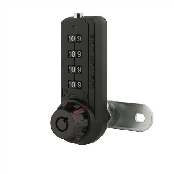 7445L-BLK-KA374 1-1/8" Combi-Cam Lock Black