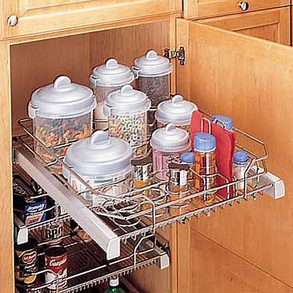 Chrome Condiment Organizer For 24'' Base