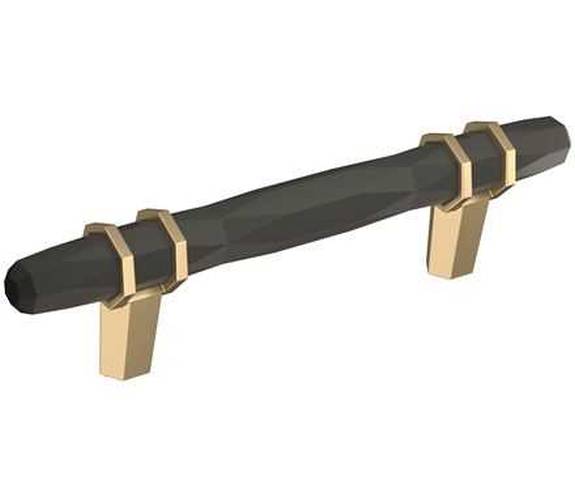 BP-36648-BBRBBZ London 3-3/4'' Pull - Black Bronze/Golden Champagne