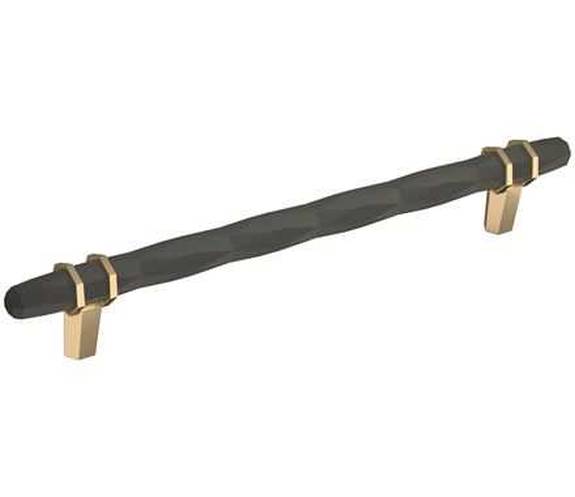 BP-36663-BBRBBZ London 8" Pull - Black Bronze/Golden Champagne