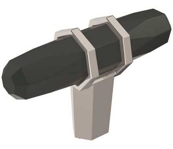 BP-36647-BBR26 London Knob 2 1/2" - Black Bronze/Polished Chrome