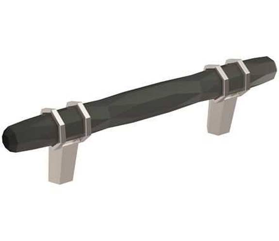 BP-36648-BBR26 London 3-3/4'' Pull- Black Bronze/Polished Chrome
