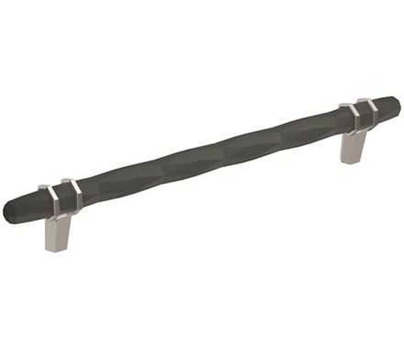 BP-36663-BBR26 London 8" Pull - Black Bronze/Polished Chrome