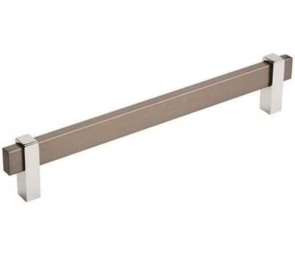 BP-36725-BBN26 Mulino 7-9/16'' Pull - Black Brushed Nickel/Polished Chrome