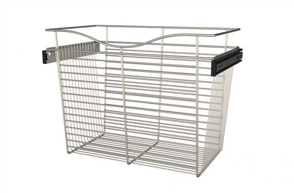 Wire Basket 14" Deep Pullout for Chrome - Satin Nickel