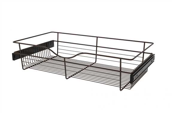 Wire Basket 16" Deep Pullout for Closet - Oil-Rubbed Bronze