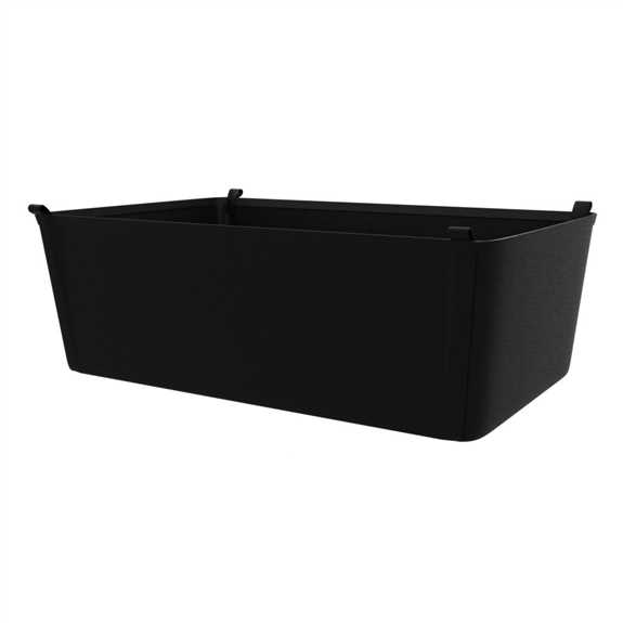 Black Closet Basket Liner