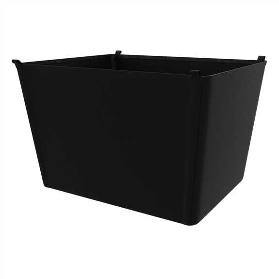 Black Closet Basket Liner