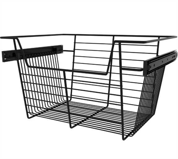 Matte Black Closet Basket