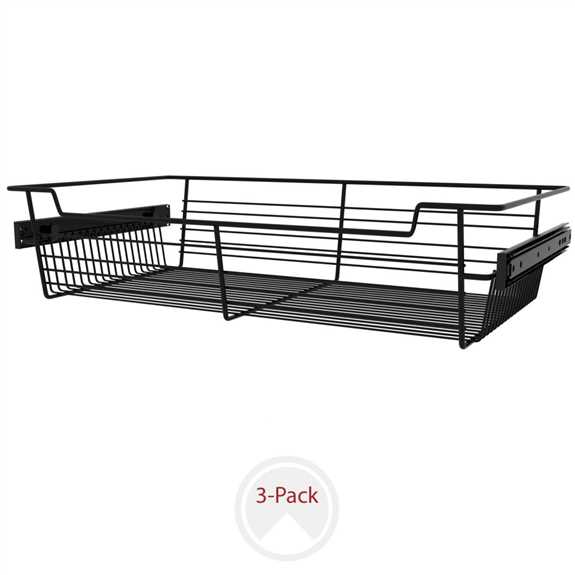 Matte Black Closet Basket