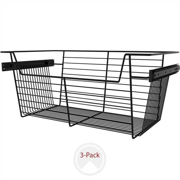 Matte Black Closet Basket