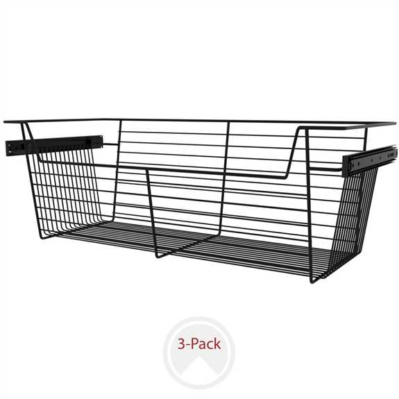 Matte Black Closet Basket