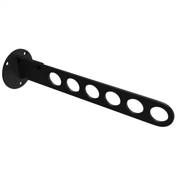 Adjustable Laundry Valet Rod Matte Black