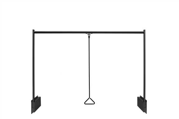 Matte Black Pull Down Closet Rod