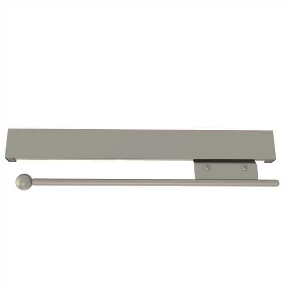14" Satin Nickel Pull Out Deluxe Valet Rod