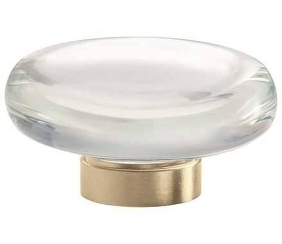 BP-36652-CBBZ Glacio 1-3/4" Knob - Clear/Golden Champagne