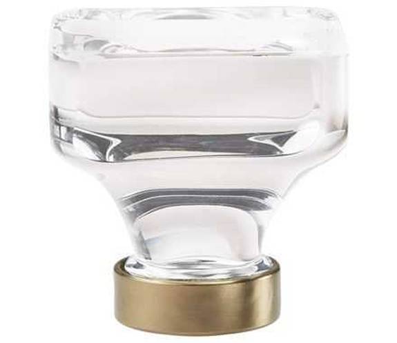 BP-36653-CBBZ Glacio 1-3/8" Knob - Clear/Golden Champagne