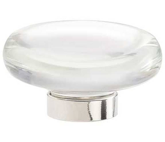 BP-36652-CPN Glacio 1-3/4" Knob - Clear Crystal/Polished Nickel