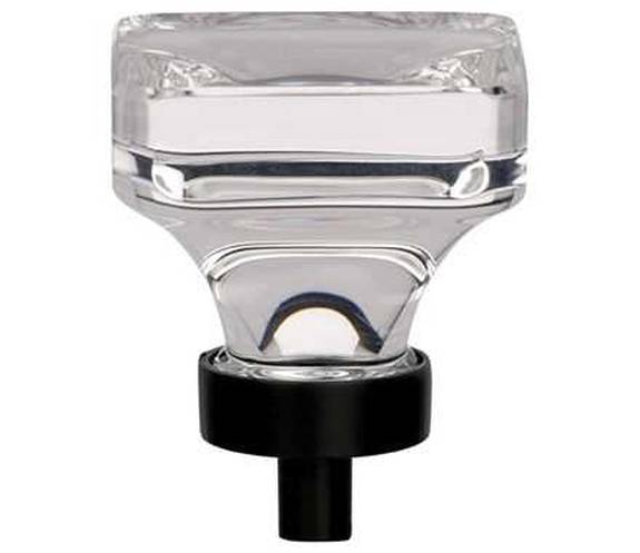 BP-36653-CBBR Glacio 1-3/8" Knob - Clear/Black Bronze