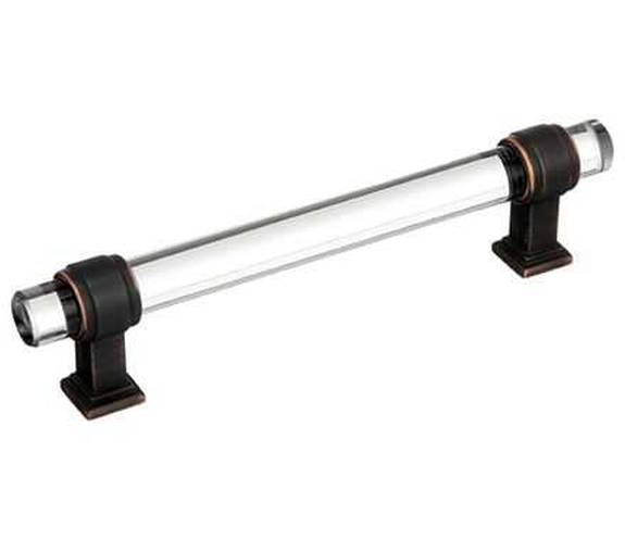 BP-36655-CORB Glacio 5-1/16" Pull - Clear/Oil-Rubbed Bronze
