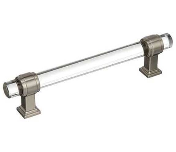 BP-36655-CG10 Glacio 5-1/16'' Pull - Clear/Satin Nickel