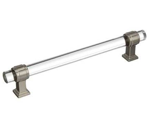 BP-36656-CG10 Glacio 6-5/16'' Pull - Clear/Satin Nickel