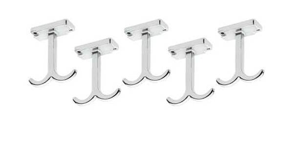 Glideware Accessories - Back-to-Back Hooks (5-Nickel)