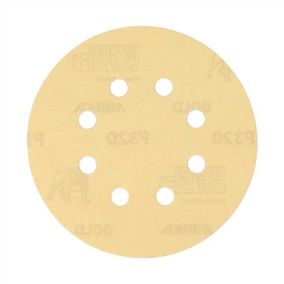 Vacuum Disc Grip Gold  5" x 8 Hole 60 Grit 50/Pkg
