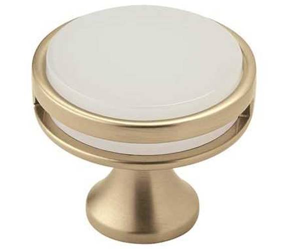 BP-36608-BBZFA Oberon 1-3/8" Knob - Golden Champagne/Frosted Acrylic