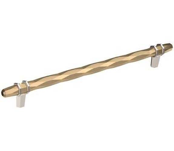 BP-36664-BBZ26 London 10-1/16" Pull - Golden Champagne/Polished Chrome