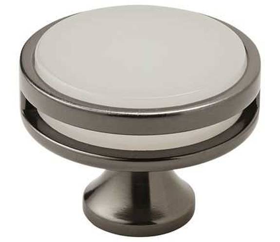 BP-36609-GMFA Oberon 1-3/4" Knob - Gunmetal/Frosted Acrylic