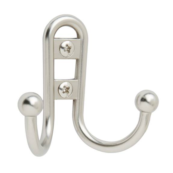H55457-S Double Prong Individual Hook - Silver