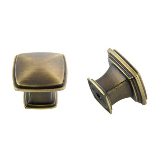 K-81091.ABSB 32MM Charlotte Knob Antique Satin Brass